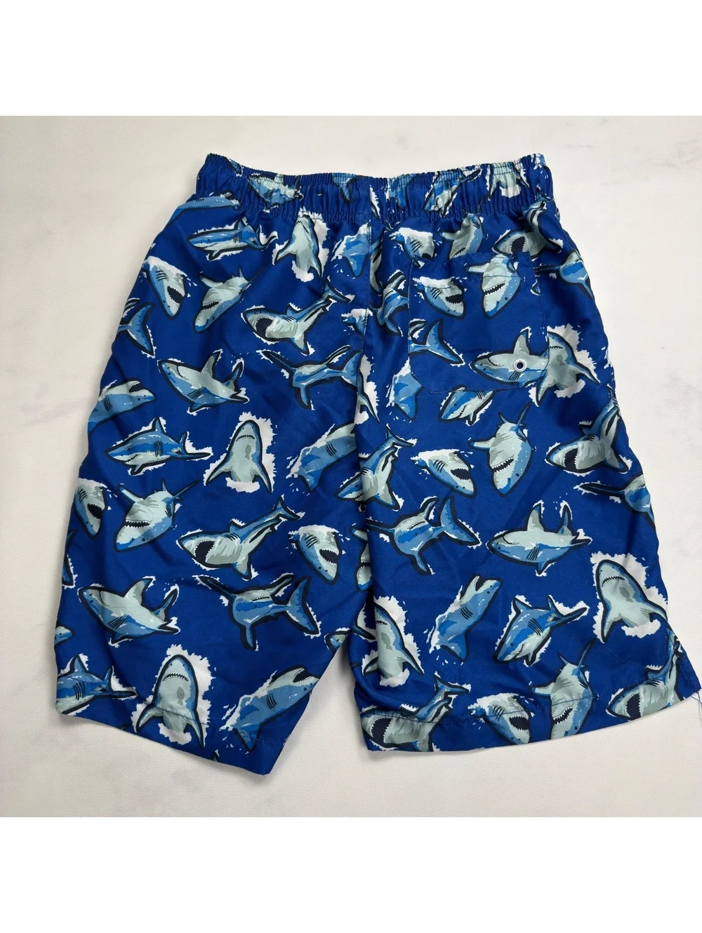 The Children's Place Swim Shorts Shark Print Elastic Waist - Boys XXL